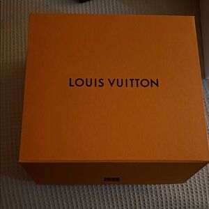 Louis Vuitton Orange Box with Black Logo